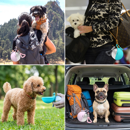 BuddyPup™ Trinkflasche für Hunde mit integriertem Napf